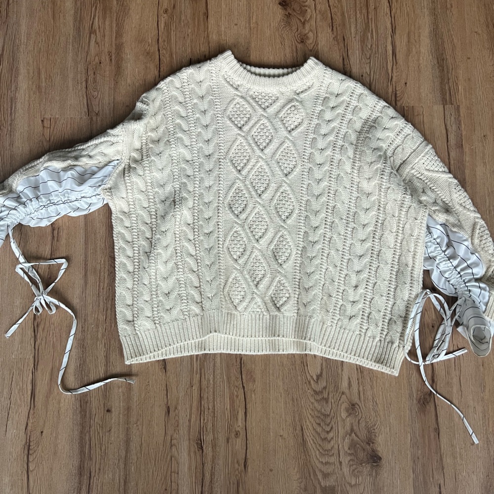 Oversized knit sweater